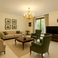 زعفرانیه ۲۶۴متر_۴خواب_۲۵متر تراس_۲p_نورجنوب