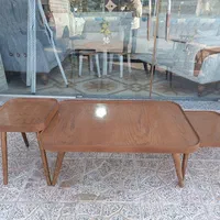 میز عسلی جلومبلی چوبی رنگی . گل میز فندوقی|مبلمان خانگی و میز عسلی|چهاردانگه (تهران), |دیوار