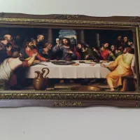 قالیچه شام اخر|تابلو فرش|قنوات, |دیوار