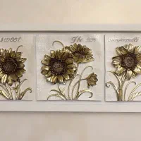 تابلو برجسته گل آفتابگردان