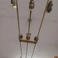 لوستر مهتابی برنجی