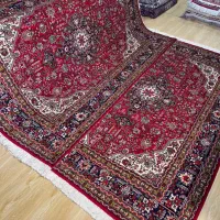 فرش جفت ۶ متری اذرشهر تبریز زمینه لاکی