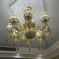 لوستر کریستالی ۸ شاخه ۲ عدد