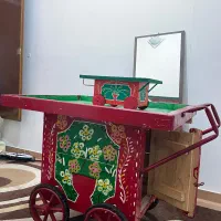 چرخ‌ طحافی دکوری سنتی آتلیه|مجسمه، تندیس، ماکت|کاشان, دانش|دیوار