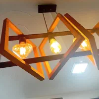 لوستر چوبی|لوستر و چراغ آویز|قم, شهدا|دیوار