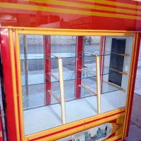 یخچال ایستاده شش درب دومتری ویترینی دوطرف نما