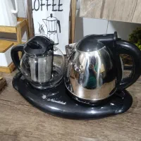 چای ساز برقی اصلی جنس خوب استیل مشکی|سماور، چای‌ساز، قهوه‌ساز|تهران, نظام‌آباد|دیوار