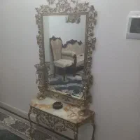 آینه شمعدان   برنز کاملا نو