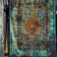 فرش پاریس نخ اکرولیک ۱۵۰۰شانه تقش افشان سبز|فرش|شیراز, شهرک سراج‎|دیوار