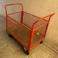 گاری حمل بار چرخ دستی چهار چرخ حفاظ دیواره توری