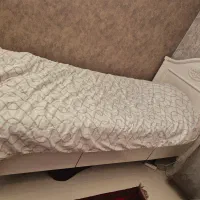 تخت یک نفره چوب و میز تحریر|تخت و سرویس خواب|مشهد, نیروی هوایی|دیوار