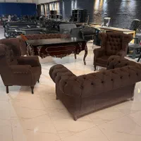 مبلمان اداری چرم کریستال براق