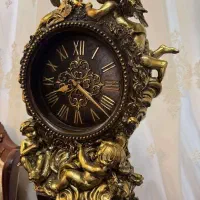 ساعت ایستاده کنار سالنی طرح فرشته ورق طلا ، درحدنو|ساعت دیواری و تزئینی|مشهد, رضاشهر|دیوار