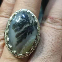 انگشتر شجر قاین با رکاب نقره 925دست ساز