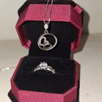 انگشتر و گردنبند نقره