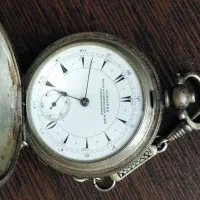 ساعت جیبی عتیقه نقره