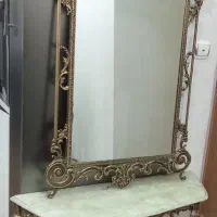 آینه و شمعدان برنز