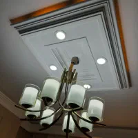 لوستر استیل رنگ برنز|لوستر و چراغ آویز|رباطکریم, رباطکریم|دیوار