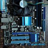مادربرد ASUS DDR3 سوکت 775 + CPU E5200 فن اورجینال|قطعات و لوازم جانبی رایانه|بابل, |دیوار