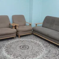 مبل ۶ نفره،میزناهارخوری۶ نفره،جلومبلی برند برگ سبز