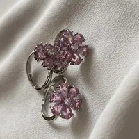 انگشتر گل صورتی