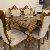 مبلمان ۹نفره همراه با میزغذاخوری ۶ نفره سلطنتی