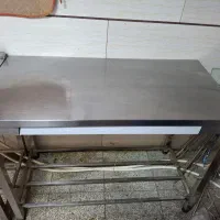 میز استیل و سینک دو‌لگنه و سرخ کن دو لگنه|فروشگاه و مغازه|قزوین, |دیوار