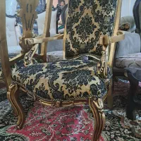 مبل سلطعنتی وکلاسیک چوب راش۳نفرنو ومیز نهارخوری۴|مبلمان خانگی و میز عسلی|تبریز, |دیوار