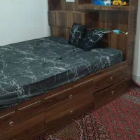 تخت دونفره انبار دارهمراه تشک رویال،قابل جداسازی
