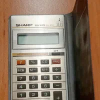 ماشین حساب جیبی SHARP مدل EL858 قدیمی کاملا نو