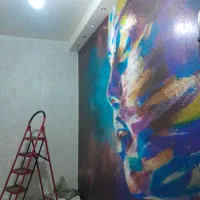 نصب کاغذ دیواری وبرچسب کابینت و غیره