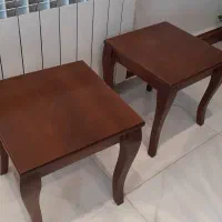فروش دوعدد میز عسلی فندقی