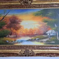 تابلو رنگ روغن طرح منظره