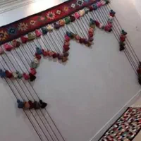 پرده سنتی آویز گلیم دستبافت|پرده، رانر، رومیزی|تهران, هوانیروز|دیوار