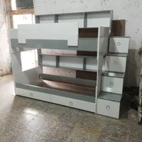 تخت دوطبقه تخت خواب دو طبقه پله باکسی مدل VB