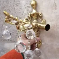 ۲عدد دیوار کوب طلایی نو ورنگ ثابت