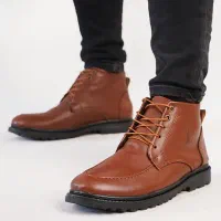 نیم بوت تخفیفی مردانه قهوه ای LV راحت و بادوام شیک|کیف، کفش، کمربند|نجفآباد, ویلاشهر|دیوار