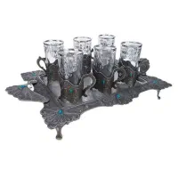 سرویس چایخوری پیوتر(سیلور)|ظروف سرو و پذیرایی|محمدیه-قزوین, |دیوار