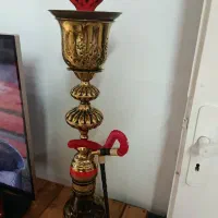 قلیان برنجی آبکاری طلا و کروم|صنایع دستی و سایر لوازم تزئینی|امیرکلا, |دیوار