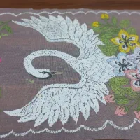 رومیزی گلدوزی شده باخمیر