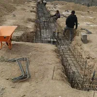 آرماتوربندی قالب بندی. استخر  مخزن. فونداسیون