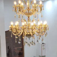 فروش لوستر ۲طبقه ۱۸شاخه