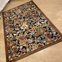 فرش ۴ متری گل برجسته