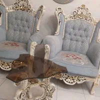 مبلمان هفت نفره استیل|مبلمان خانگی و میز عسلی|تهران, ونک|دیوار