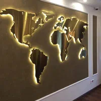 تابلو نقشه جهان استیل تابلو دکوراتیو دکوری