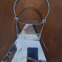 فانوس ۳تیکه فلزی هرمی|کلکسیون اشیاء عتیقه|تهران, درب دوم|دیوار