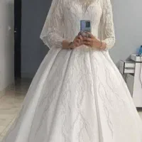 لباس عروس زیبا سنگدوزی سایز ۳۸ تا ۴۴