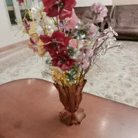 گل مصنوعی + گلدان