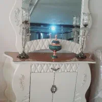 آینه کنسول به همراه میز تلویزیون ست