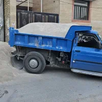 حمل نخاله ،،ماسه 06 و شسته،، مصالح با نیسان کمپرسی